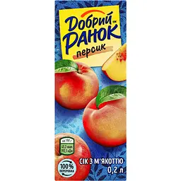 Сік Добрий Ранок персиковий 0.2 л