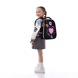 Рюкзак GoPack Education 165S Heart Чорно-рожевий (GO26-165S-2) - мініатюра 15
