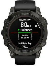 Смарт-годинник Garmin Fenix 7 Sapphire Solar Black DLC Titanium with Black Band (010-02540-34/35) - мініатюра 5