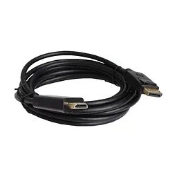 Кабель DisplayPort (M) – HDMI (M), 3 м, чорний, Patron, 4K/60 Гц (PN-DP-HDMI-30)