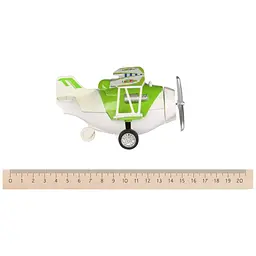 Літак металевий інерційний Same Toy Aircraft зелений SY8013AUt-4 - мініатюра 3
