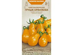 Томат високорослий НАСІННЯ УКРАЇНИ (20 пачок) «ГРУША ПОМАРАНЧЕВА» ОВ (сс) 0,1 г