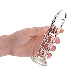 Фалоімітатор RealRock Crystal Clear Realistic Dildo 6'' 15.5 см прозорий - мініатюра 7