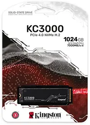 Накопичувач SSD 1 TB Kingston Kc3000 M.2 2280 PCIe 4.0 x4 NVMe 3D TLC (SKC3000S/1024G) - мініатюра 5