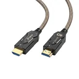 Кабель оптичний армований HDMI 2.1 50m Dtech DT-HF8050BK (74-00154) - мініатюра 2
