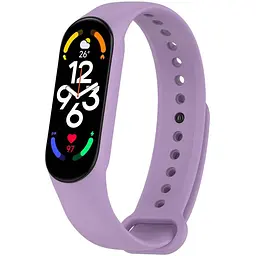 Силіконовий ремінець для Xiaomi Mi Band 7/6/5 Бузковий / Elegant Purple