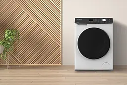Прально-сушильна машина Hitachi фронтальна, 8(5)кг, 1400, A, 60см, дисплей, пара, інвертор, білий - мініатюра 2