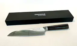 Ніж сантоку 18 см Damascus DK-HJ 6003 AUS-10 Дамаська сталь 67 шарів