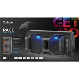 Акустична система 1.0 Defender Rage 50Вт BT/FM/USB/LED/Light/TWS - мініатюра 9