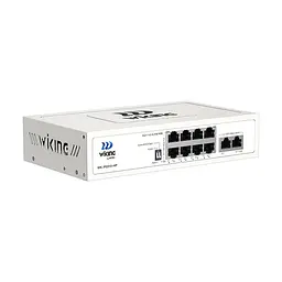 PoE-комутатор 10-портовий некерований Wiking WK-PS310-HP гігабітний, 8x1000Mbps PoE, 2x1000Mbps Uplink, 110W (73-00280) - мініатюра 3