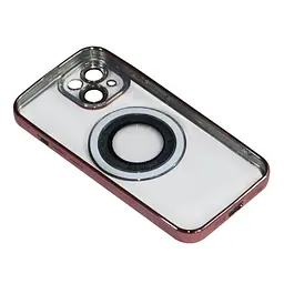 Магнітний чохол XON PhoneCase Magnetic для iPhone 13 (PCMC1113100P 8246) Рожевий/Прозорий - мініатюра 4