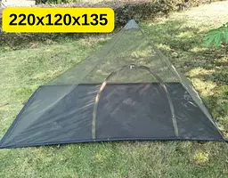 Москітна сітка-намет туристична 220×120×135 см з водонепроникним дном PU1500 мм, оливкова KT8005101