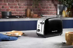 Тостер Russell Hobbs Colours Plus 1600 Вт нержав. підігрів розморозка чорний - мініатюра 10