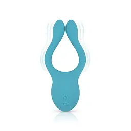 Універсальний вібратор для пар Cala Azul - Dani Couples Toy, 10 режимів - мініатюра 2