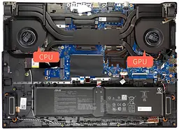 Вентилятор Asus (GPU fan 12V) кулер для моделей ноутбука ROG Strix G713PU, G713PV, G713PI (13NR0C50P01011) Asus, 12V, 4pin - мініатюра 4