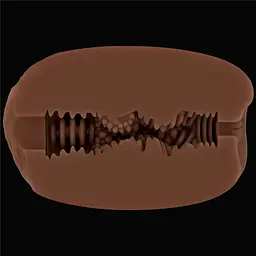 Подвійний мастурбатор Lovetoy Slider Double-Ended Vagina and Anus (коричневий) - мініатюра 11