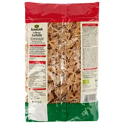 Макаронні вироби Alnatura Vollkorn Farfalle No 37, 500 г (897348) - мініатюра 2