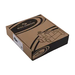 Набір кран напівоборотний кутовий з американкою Solomon Lux 1/2″ Cube chrom 8888 (2шт.) 000021913 - мініатюра 7