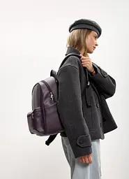 Жіночий рюкзак Sambag Talary оксамитовий 35 х 25 х 12 см (35312022) - мініатюра 3