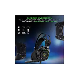 Навушники Vertux Bogota 7.1 USB Black (bogota.black) - мініатюра 5