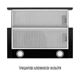 Витяжка телескопічна PERFELLI TL 6622 BL 1000 LED - мініатюра 7