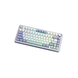 Клавіатура Aula F75 Gasket Greywood V3 switch Hot-Swap PBT Wireless/Bluetooth/USB White (6948391208640) - мініатюра 6