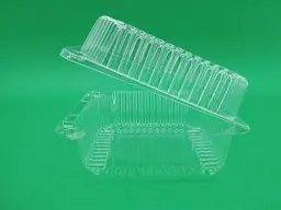 Контейнер пластиковий з відкидною кришкою SL25-1, 1350 мл, 50 шт, форма прямокутна, колір прозорий для їжі, салатів і доставки - мініатюра 2