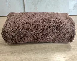 Рушник турецький махровий однотонний Zeron 50х90 Brown щільність 500 г/м2
