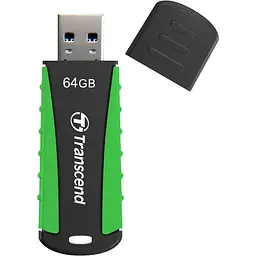 USB Flash накопичувач Transcend 64GB JetFlash 810 USB 3.0 black green (TS64GJF810) - мініатюра 3