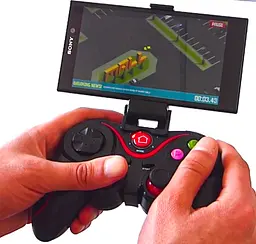 Бездротовий Bluetooth джойстик геймпад для мобільного телефону смартфона V8 PC Android iOS чорний - мініатюра 5