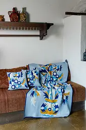 Подушка в'язана Самчиківські мотиви - Спадщина, легка 45х45 см (044464) - мініатюра 3