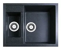 Кухонна мийка Adamant DUPLEX графіт 610x495x200 мм, з додатковою чашею 61 см - мініатюра 3