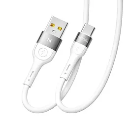 Кабель для зарядки USB Ridea RC-XS51 X-Silicone USB-Type C 60W 20V/3A 1.2 м Белый - миниатюра 4