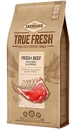 Сухий беззерновий корм Carnilove True Fresh BEEF для дорослих собак усіх порід з яловичиною 1,4 кг