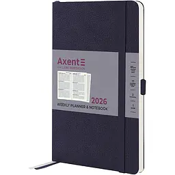 Щотижневик Axent 2026 Partner Soft Skin 125 x 195 мм синій (8509-26-02-A)