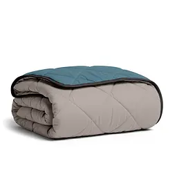 Покривало стьобане двостороннє Cosas Ocean Sand CS10 150х220 см (Blanket_68Sky_84Quartz_kt_119Smoky_150x220) - мініатюра 5