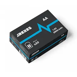 Акумулятор пальчиковий 1 штука АА Arexes 2800mAh 1.2v NI-MH - мініатюра 2