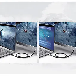 Кабель USB 3.1 Type-C M - HDMI M, 1.5m 4K 60Hz Male Cable Aluminum Shell UGREEN MM142 (Gray Black) - мініатюра 9