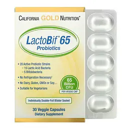 Пробіотики та пребіотики LactoBif Probiotics 65 Billion CFU 30 капсул CGN vit0005081