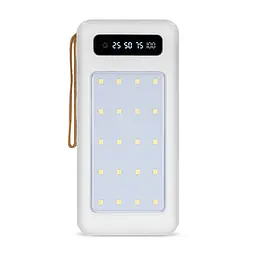 Повербанк 20000mAh Power Bank Kraft KPB-1120L White LED-ліхтар (43-00054)
