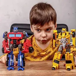 Трансформери Автоботи Оптимус Прайм і Бамблбі Transformers 18 см. - мініатюра 5