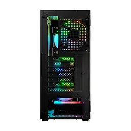 Корпус для ПК Logic concept PORTOS MESH+GLASS ARGB fans 4x120mm BLACK (AT-PORTOS-10-0000000-0002) - миниатюра 2