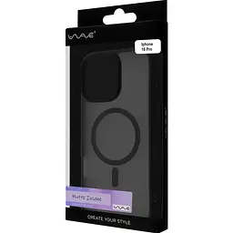 Чохол Wave Matte Insane Magnetic Ring with MagSafe для Apple iPhone 16 Pro Black [116343] - мініатюра 5