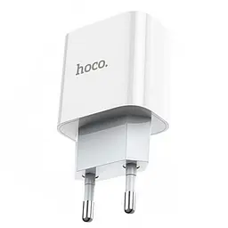Мережевий зарядний пристрій Hoco 1Type-C C76A PD 18W White