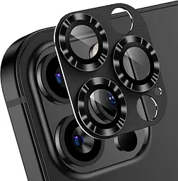 Захисне скло DK для Apple iPhone 16 Pro Max на камеру CD Metal Armor 021403 black 2 шт. - мініатюра 4