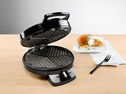 Вафельниця кругла з регулюванням Silver Crest Waffle maker 1200W Germany Heart Shape Silver Crest SWE 1200 C3 - мініатюра 7