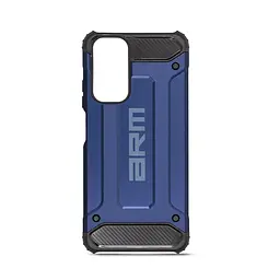 Чехол для Xiaomi Redmi Note 11 4G/Note 11S 4G, Panzer, синий, противоударный, бронированный, милитари, панель-накладка, защита всего корпуса, защита дисплея и камеры, термополиуретан (TPU) + поликарбонат (PC), ArmorStandart (ARM70814)