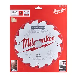 Диск пиляльний по дереву PFTE THIN KERF MILWAUKEE, діаметр 210x30x2,4мм, 16зуб. - мініатюра 2
