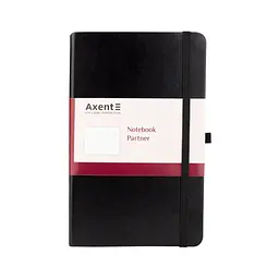 Блокнот Axent Partner Lux 125х195 мм 96 аркушів у клітинка Чорний (8202-01-A) - мініатюра 1