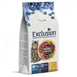 Сухий корм Exclusion Cat Adult Beef для дорослих котів та кішок 1.5 кг